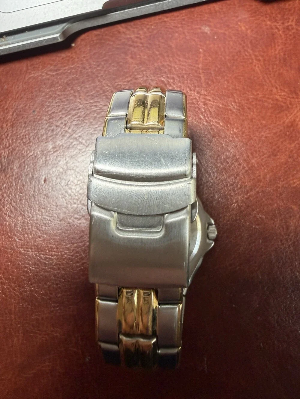 Armitron 20/4299T Two Tone Men’s Quartz Watch Day Date Stainless Steel Untested